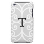 Your Letter. Black / White Swirl Monogram. Custom casemate cases