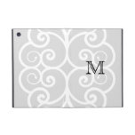 Your Letter. Black / White Swirl Monogram. Custom powis icase