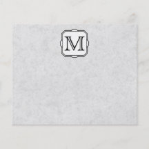 Your Letter. Custom Monogram. Gray, Black & White Custom Flyer