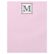 Your Letter. Custom Monogram. Pink Black White Personalized Flyer