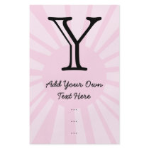 Your Letter. Custom Pink Sun Ray Monogram. Flyer