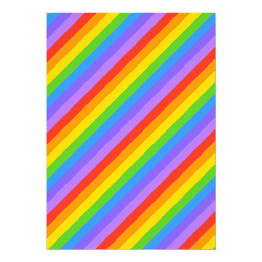 Your Letter, Rainbow Stripes Monogram. Announcement