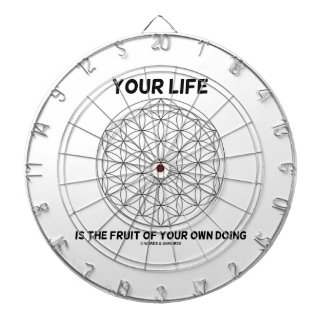 Your Life Is The Fruit Of Your Own Doing Dartboard With Darts