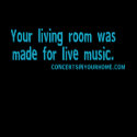 Your living room was made for live music t-shirts