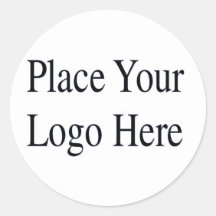 Your Logo Here Round Stickers
