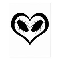 Your love infests me post card