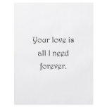 Your Love Is All I Need Full Color Flyer