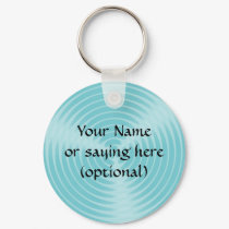 Your message here in blue - keychain