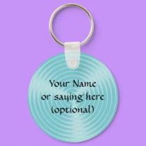 Your message here in blue - keychain by Horseshoes3 Your message here in blue - keychain