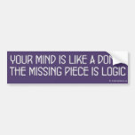 Your Mind is Like a Donut Bumper Stickers
