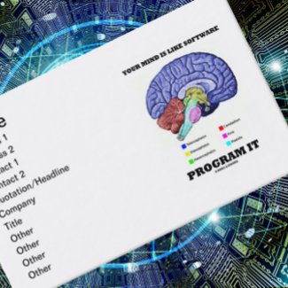 Your Mind Is Like Software Program It (Brain) zazzle_profilecard
