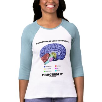 Your Mind Is Like Software Program It (Brain) zazzle_shirt