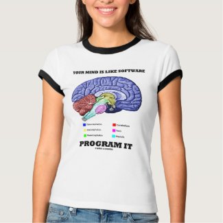 Your Mind Is Like Software Program It (Brain) zazzle_shirt