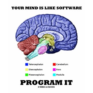 Your Mind Is Like Software Program It (Brain) zazzle_shirt