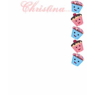 Your Name-Cute Kawaii Cupcakes shirt