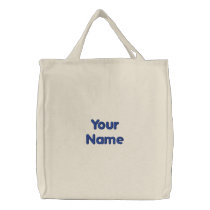Your Name embroidered bags