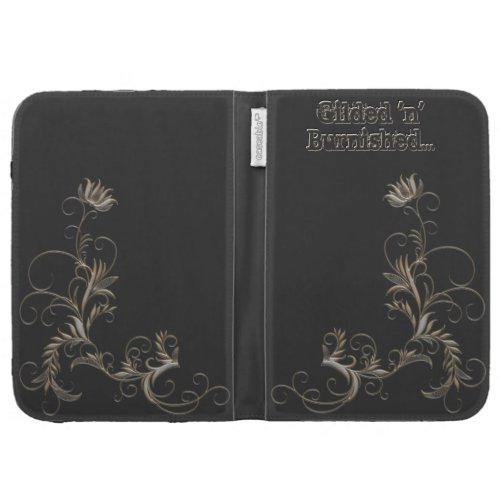 Your Name Gilded Metallic Look Floral Case Case For The Kindle