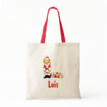 Your Name Here! Custom Letter L Teddy Bear Santas Bag