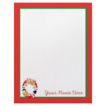 Your Name Here! Custom Letter O Teddy Bear Santas letterhead