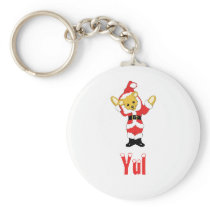 Your Name Here! Custom Letter Y Teddy Bear Santas keychains