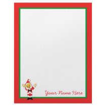 Your Name Here! Custom Letter Y Teddy Bear Santas Custom Letterhead
