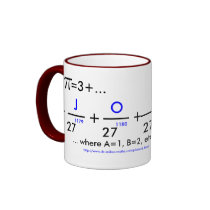 Your name in pi - customizable! mugs