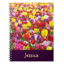 Your Name notebooks Tulip Flowers Spring