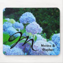 Your Names mousepad His & Her Name Floral