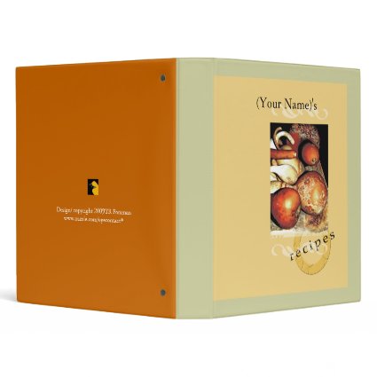 (your name's) RECIPE Autumn Gourds Binder binder