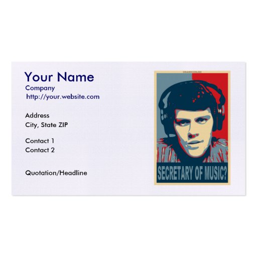 Your Obamicon.Me Business Card Templates