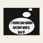 Your Opinion Talking T-shirts Gifts Post Card