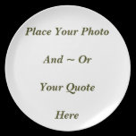 Your Own Customizable Plate plates
