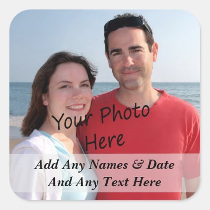 Your Own Photo And Custom Text Stickers