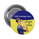 Your own Sarah Palin message Pinback Button
