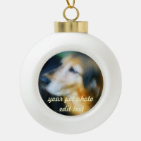Your pet Photo christmas ball ornament