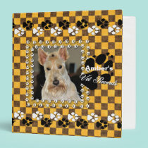 YOUR Pet's Vet Records Yellow Checkerboard binders