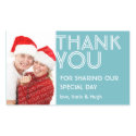 Your photo big blue thank you out of town wedding sticker
