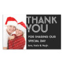 Your photo big bold thank you out of town wedding sticker