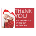 Your photo big red thank you out of town wedding sticker