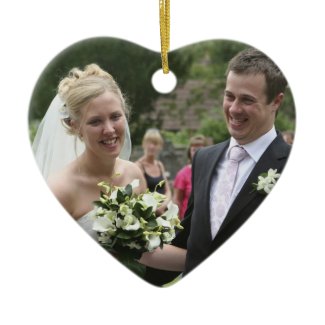 Your Photo  Customized Wedding Keepsake ornament