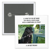 Your Photo Here! Best Friend Mutt Mixed Breed Dog Button