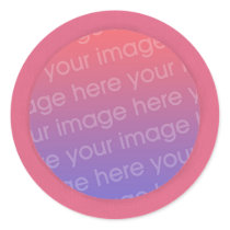 Your photo stickers, in a pink circle frame by Cherylsart Your photo stickers, in a pink circle frame