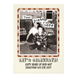 Your Photo Vintage Cowboy Party Invitation