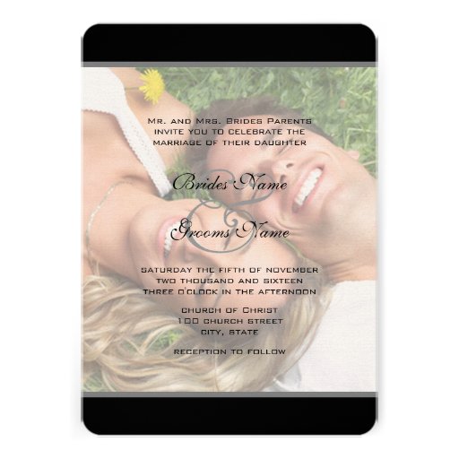 Your Photo Wedding Invitation-I marry my Friend