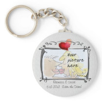 Your Photo Wedding Save the Date Keychains