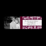Your Photo Wedding Vintage Eggplant Damask