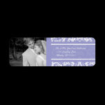 Your Photo Wedding Vintage Lilac Damask