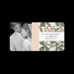 Your Photo Wedding Vintage Silver Peony & Green