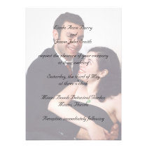 Your Photograph on Wedding Invitations invitations