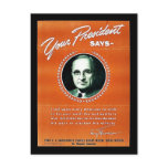 Your President Says Postcard